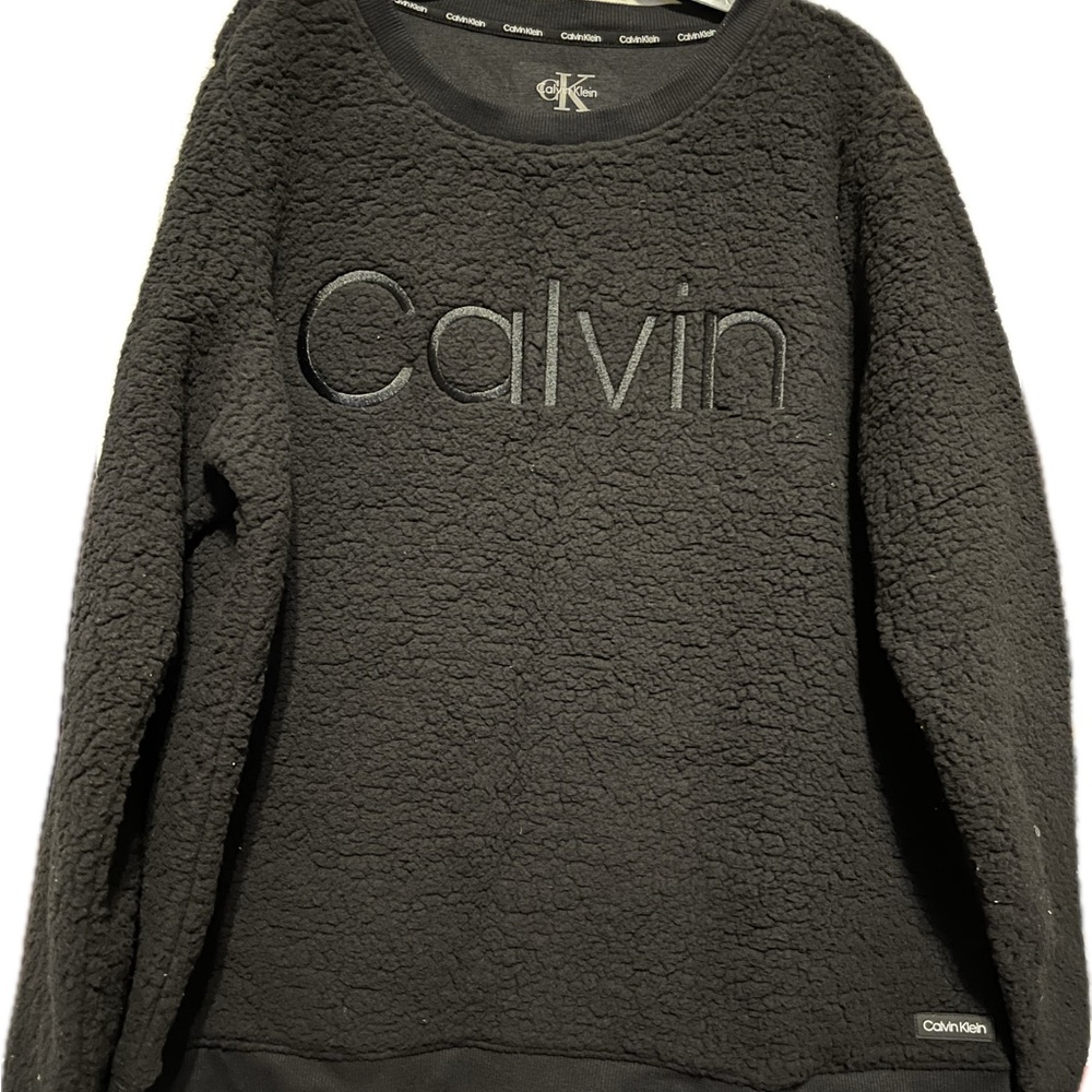 Calvin Klein Black Textured Sweatshirt